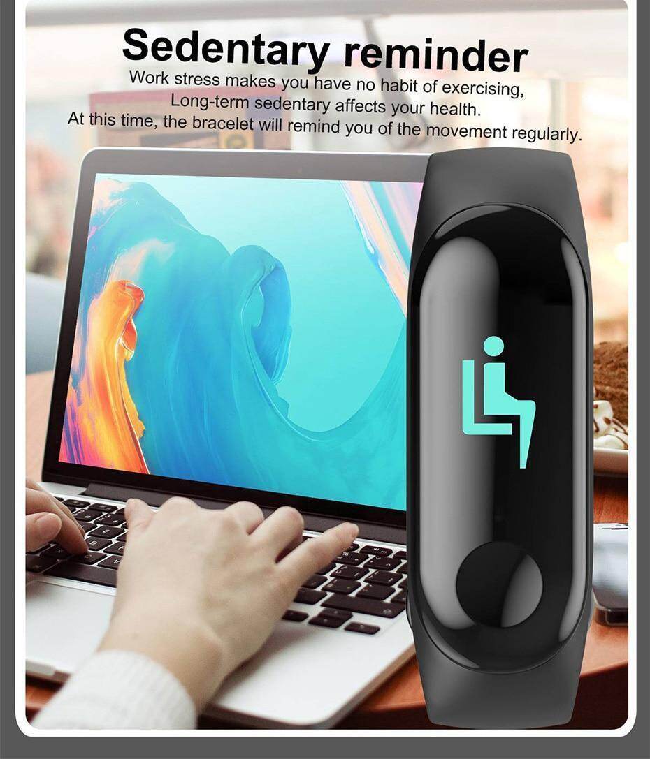 Newest Smart bracelet M3 Sports Blood Pressure Oxygen Heart Rate Monitor Watch Message Caller Smart Band PK For Xiomi mi band 3 (11)