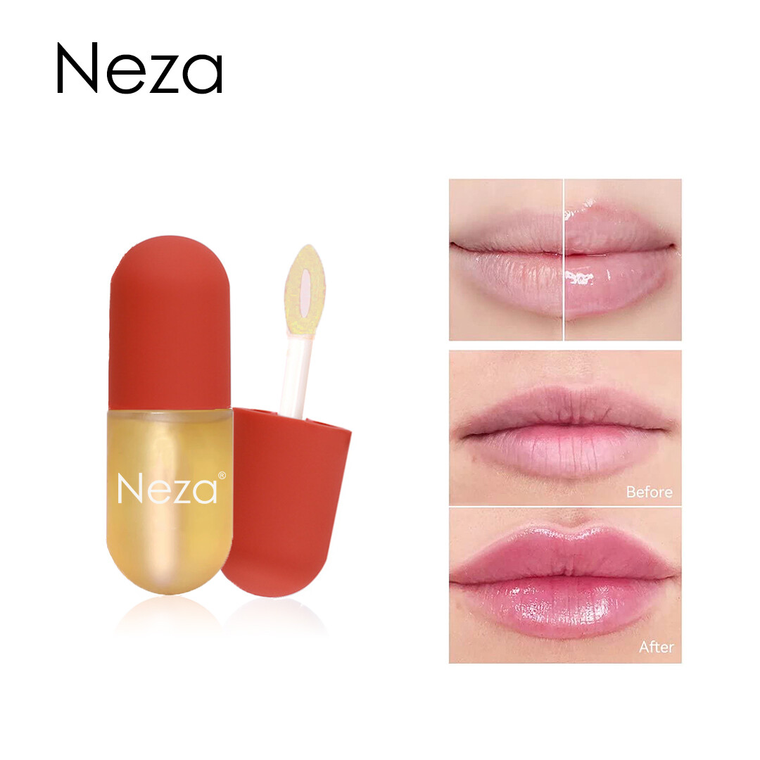 Gambar Neza Lip Enrichment Oil Moisturizing Improve Lip Color Repair Lip Wrinkles Cleft Lip Plump Lips Hydrating Lip Makeup Lip Balm Treatment