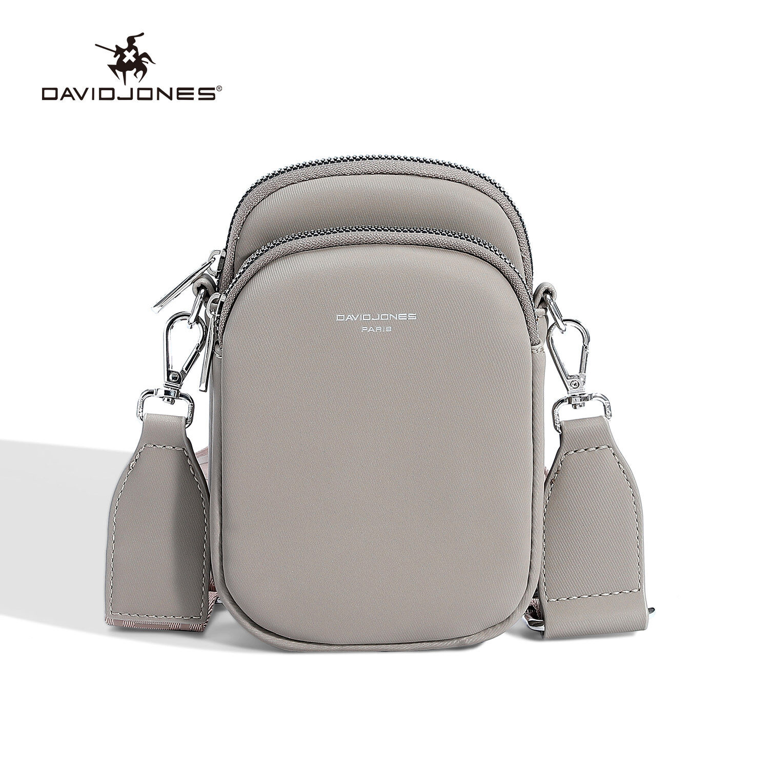  David Jones Paris Túi xách nữ cho túi đựng điện thoại chất liệu da PU Túi đeo chéo nữ 