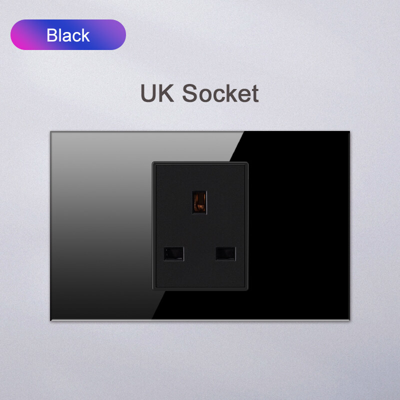 FLKL Dòng Đàn Piano Hiện Đại Công Tắc 1/2 Chiều Công Tắc LED 1/2/3/4 Gang Ổ Cắm Công Tắc Gắn Tường 1