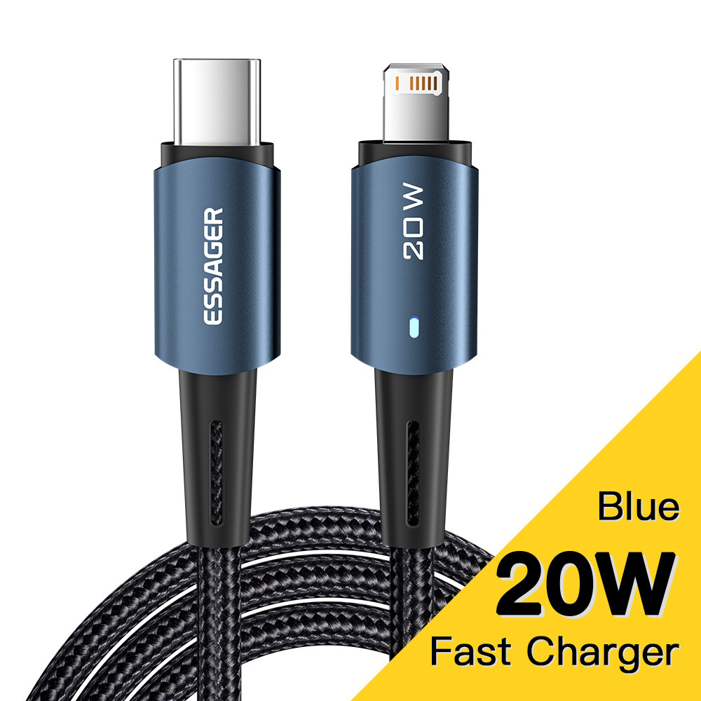 Essager Cáp USB Type C PD 20W Cho iPhone 14 13 12 11 Pro Max Xs Cáp USB C Cho iPhone Cáp Sạc Cáp USB