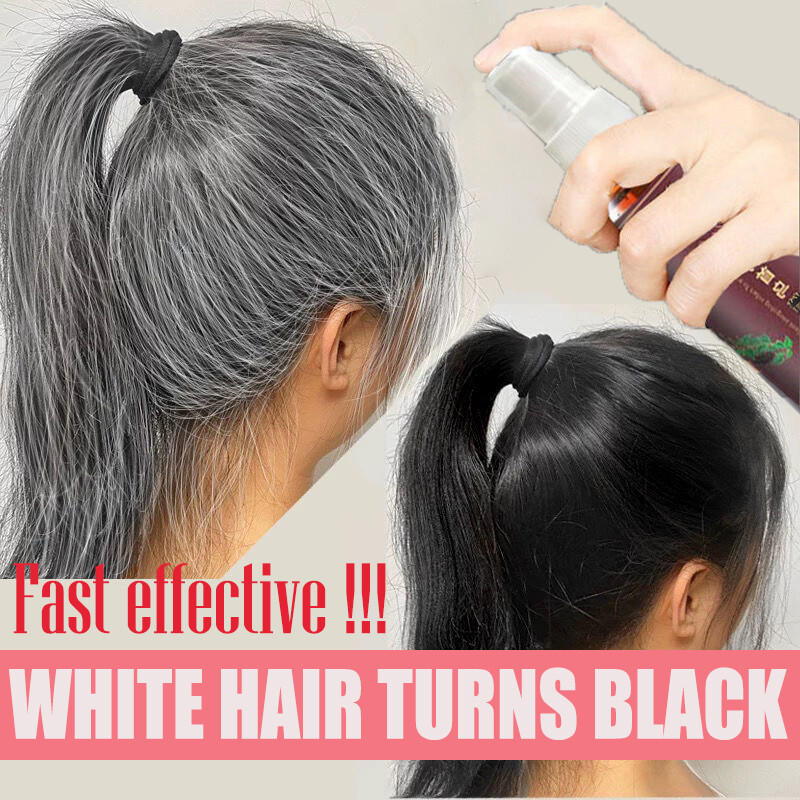 Gambar Herbal Natural Hair Shampoo White Hair Turn Black Hair Care Shampoo White Hair Removal Hair Moisturizing Hair Color