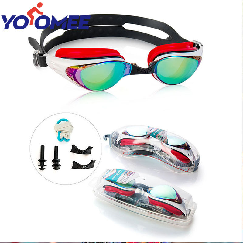 Yoomee Swim Goggles Mirror UV Protection Diving Anti Fog Men Women Swimming Goggles For Adult ราคา 375 บาท*ส่งฟรี