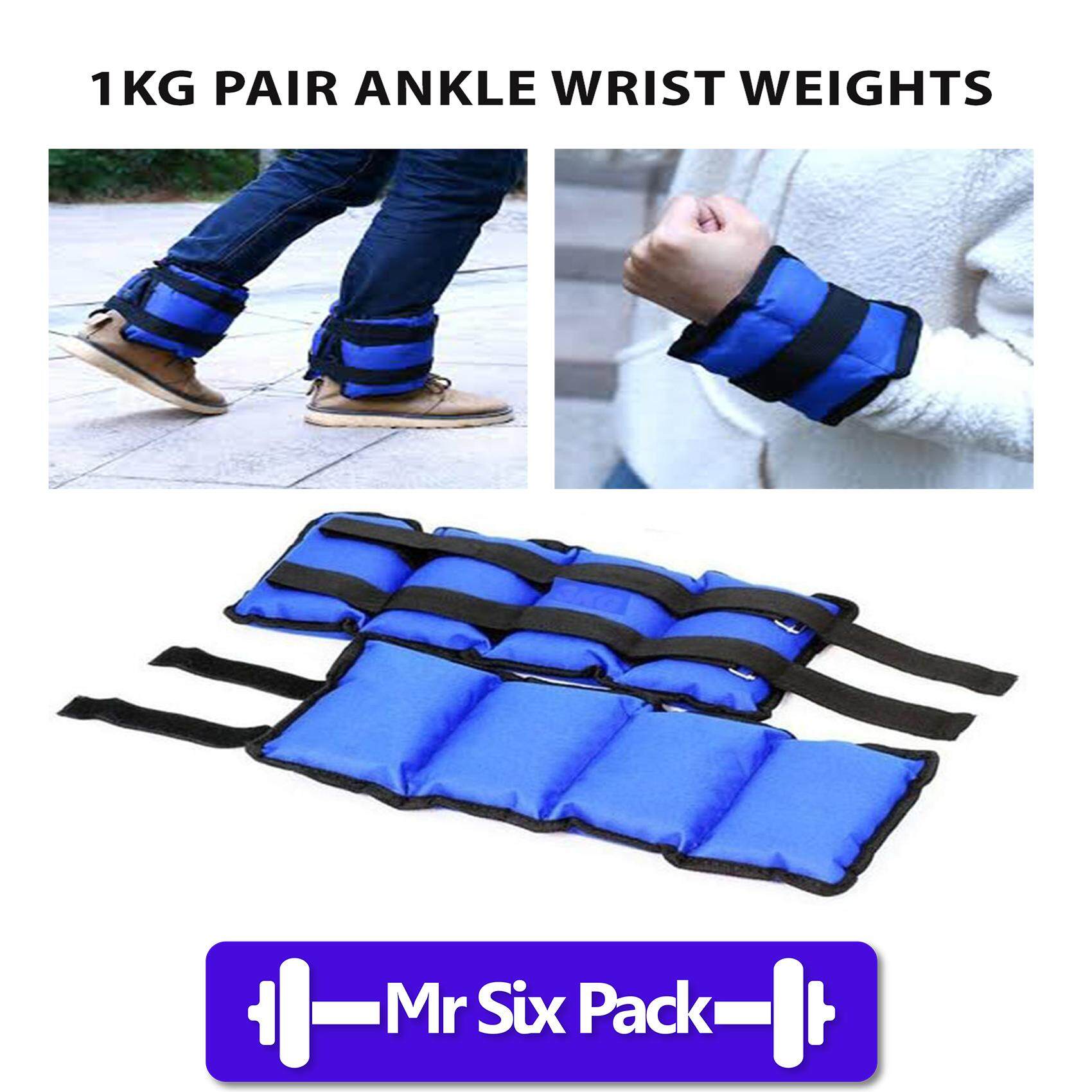 Ankle Weights Adjustable Leg Wrist Weight Strap Running Gym Training Exercise x2 