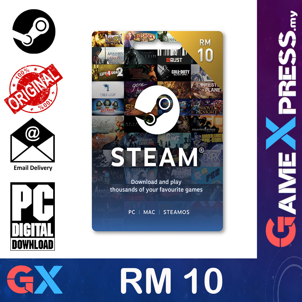 24/7 Auto Email] Steam Wallet Rm5 Digital Prepaid Code - Rm 5 Sw My Steam  Credit [Gamexpress] | Lazada