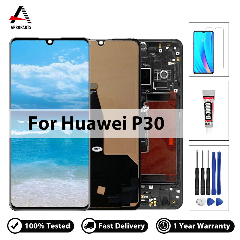 Màn Hình Hiển Thị 6.1 ''Cho Huawei P30 ELE-L29 L09 L04 Màn Hình Cảm Ứng Số Hóa Màn Hình Lcd Thay Thế Cho Màn Hình Huawei P30 ELE-AL00 Có Khung + Công Cụ Miễn Phí