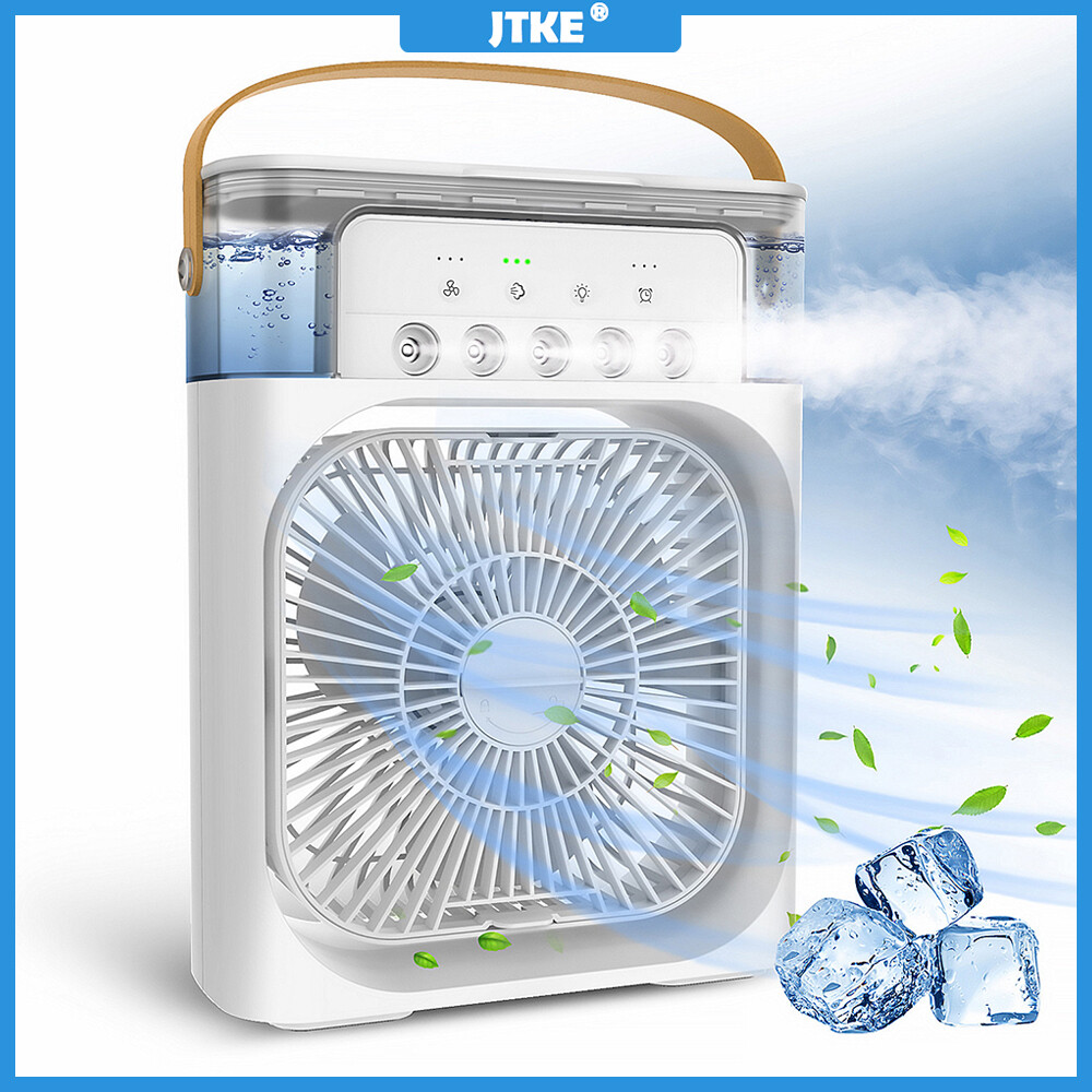 JTKE Xách tay máy điều hòa Quạt hơi nước Fan USB Máy Điều Hòa Quạt làm mát không khí quạt tạo ẩm cho văn phòng nhà cửa