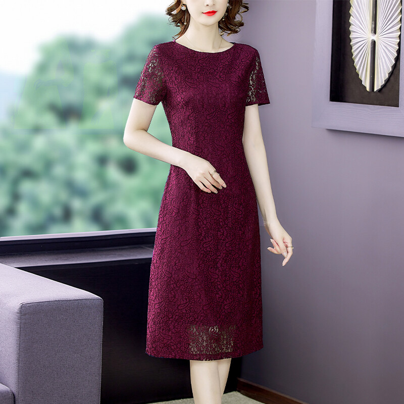 Buy Elegant Maroon Dress Online at a Better Price | Lazada Malaysia