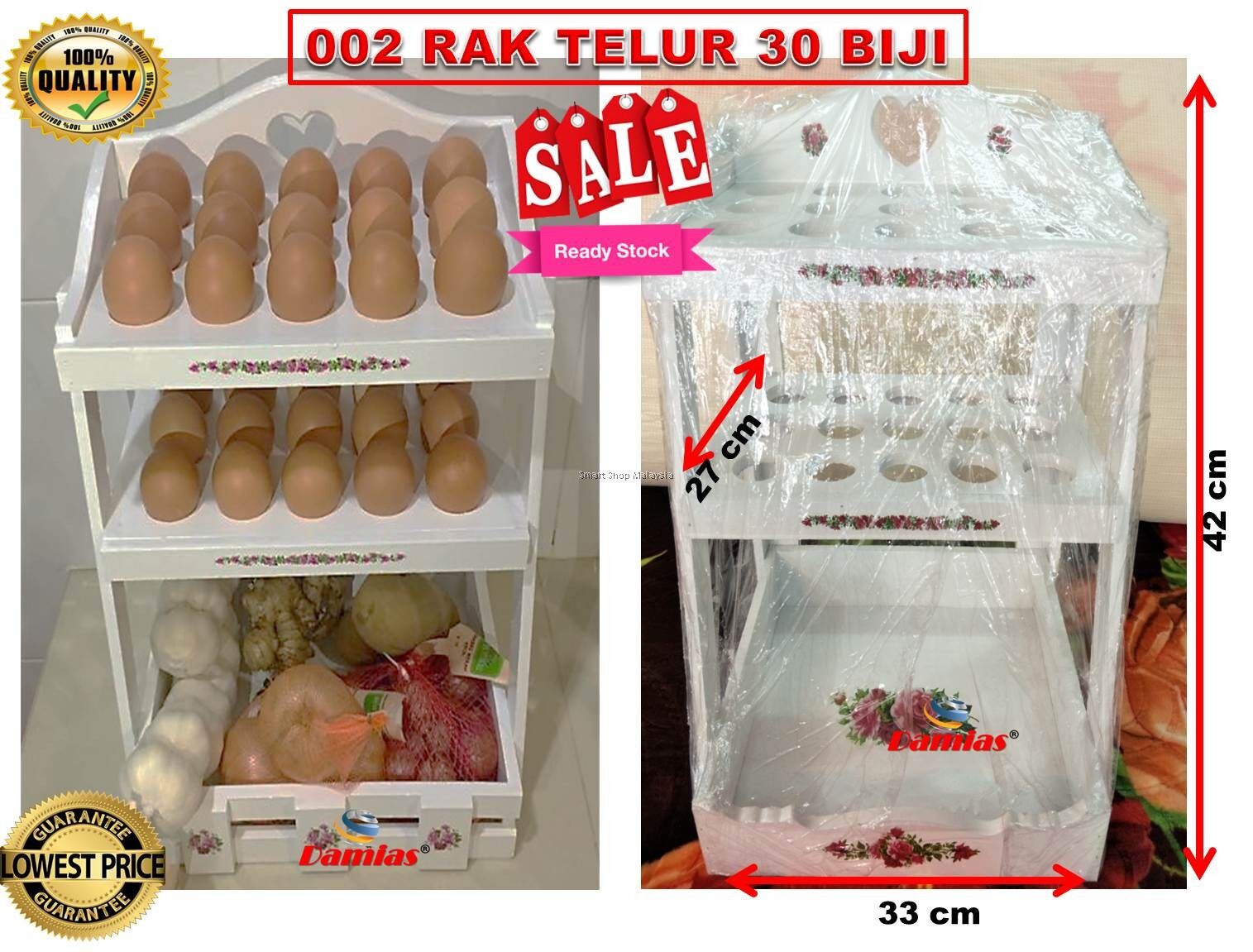 Gambar Perabut Dan Hiasan Vantage 002 RAK TELUR 30 BIJI