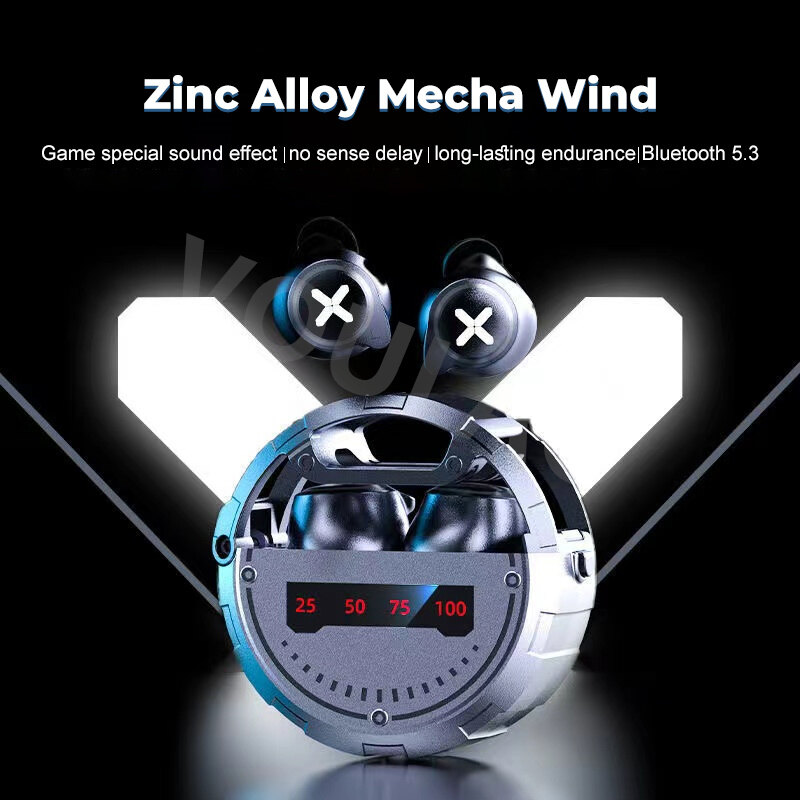 VOULAO JX60 Dual Mode Bluetooth Gaming Earphone Nirkabel Headset TWS Bluetooth 5.3 Latensi Ultra Rendah HD Peredam Kebisingan ราคา 368 บาท*ส่งฟรี