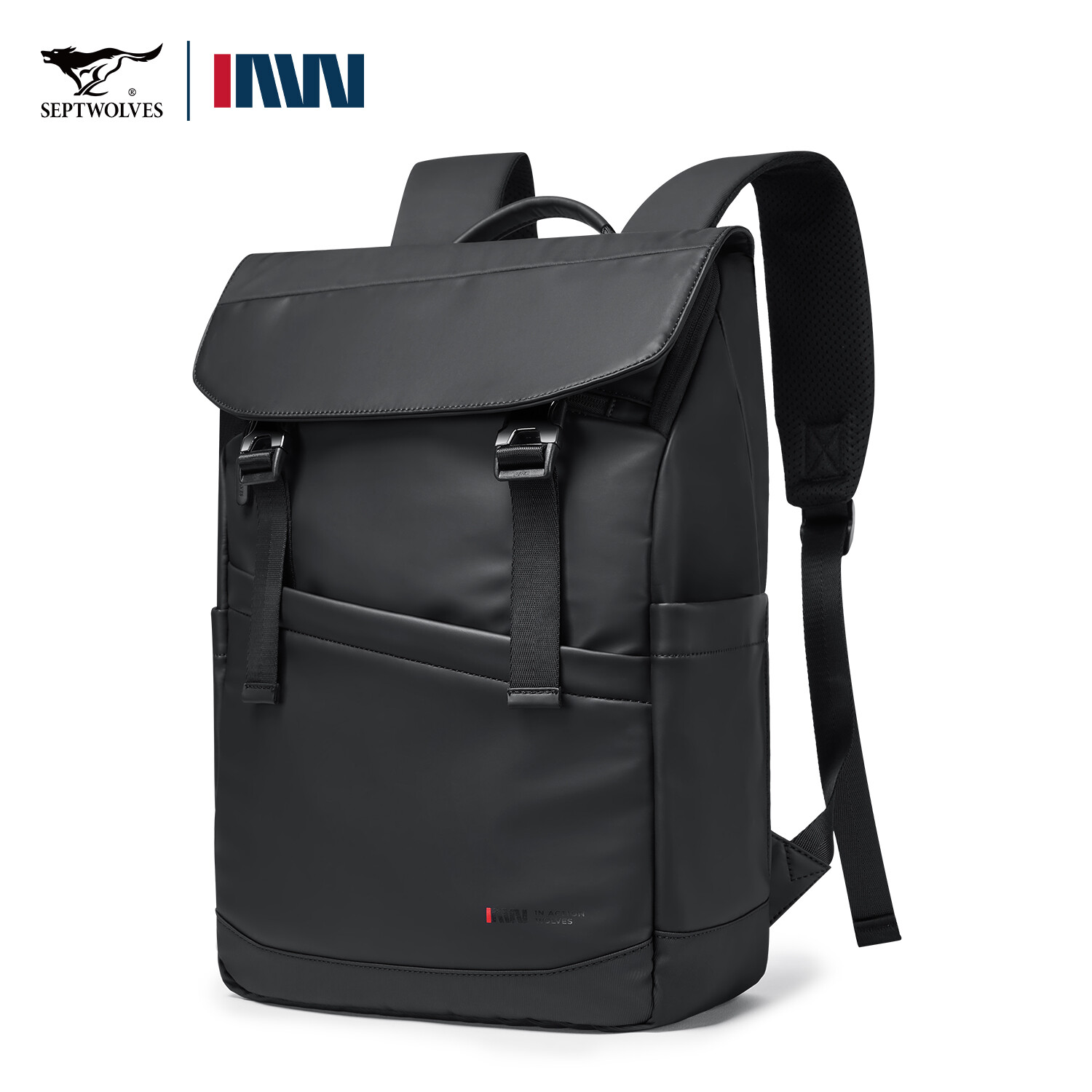 SEPTWOLVES Stylish backpack for men original brand with laptop storage compartment Large Capacity High-end bagpacks waterproof for work business casual travel Harga 218 Ringgit*Penghantaran Percuma