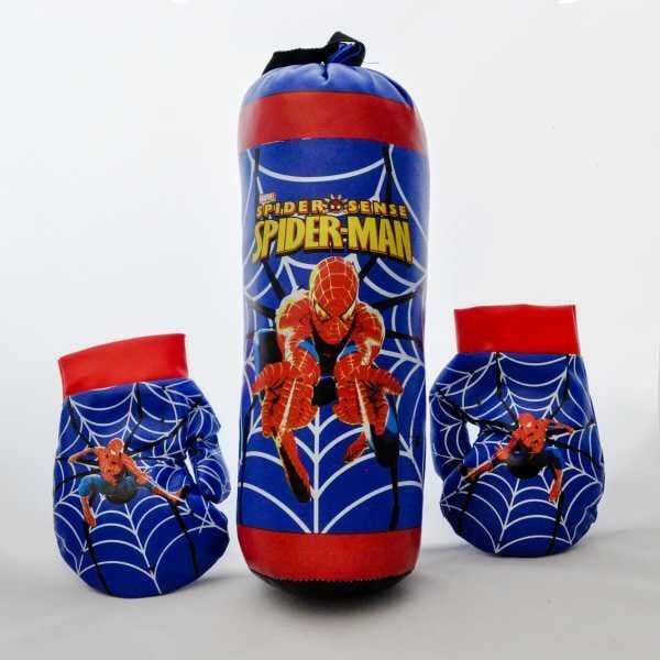 Spiderman punch bag and hot sale gloves