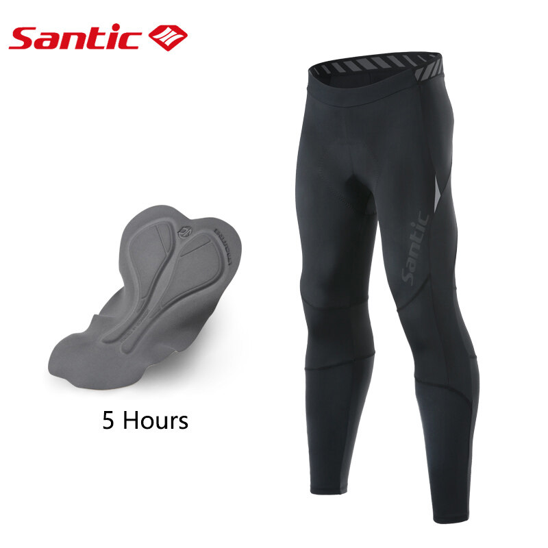 Santic Men Cycling Pants Road Bike Trousers 4D Padded Trousers Outdoor