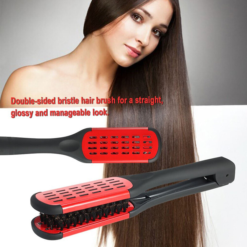 Lược duỗi tóc lược chải tóc lông hai mặt lược duỗi tóc kẹp