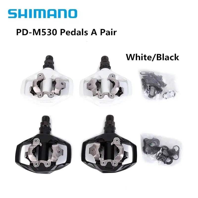 shimano m530 spd trail clipless mtb pedals