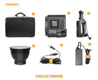 Yongnuo YNLUX100 120W RGB 2700K-10000K Adjustable Color Temperature RGB Studio Light Portable for Indoor and Outdoor Photography