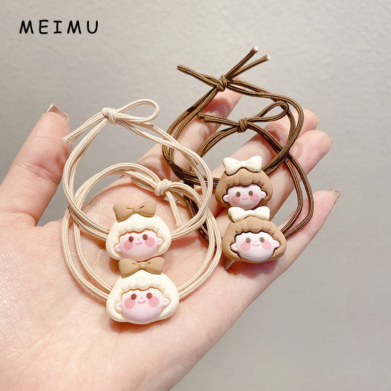 Dây Buộc Tóc MEIMU Dây Cao Su Co Giãn Hoạt Hình Thời Trang Hàn Quốc Mới Cho Nữ Phụ Kiện Tóc Bé Gái