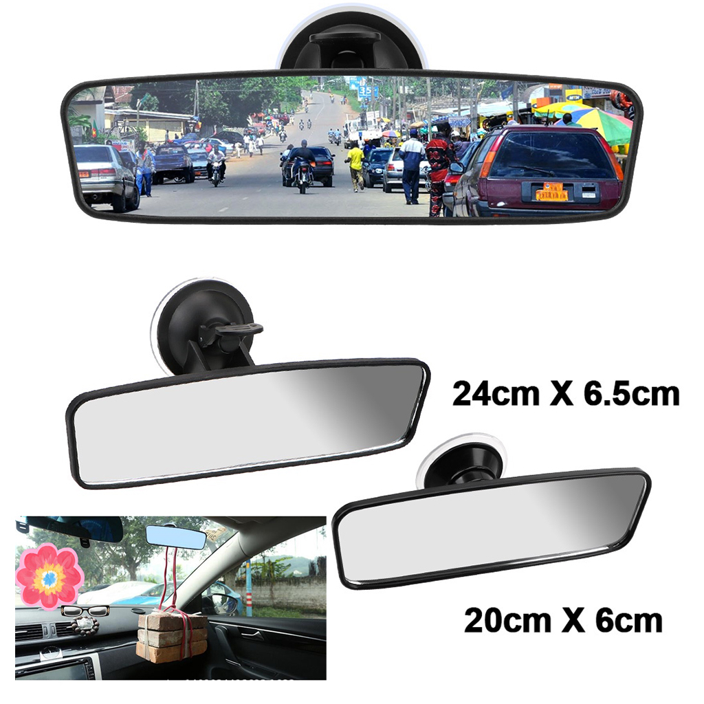 Specchietto Retrovisore Grandangolare ICBEAMER 9.4'' – Superficie Piatta, Antiriflesso, A Clip Per Auto E SUV