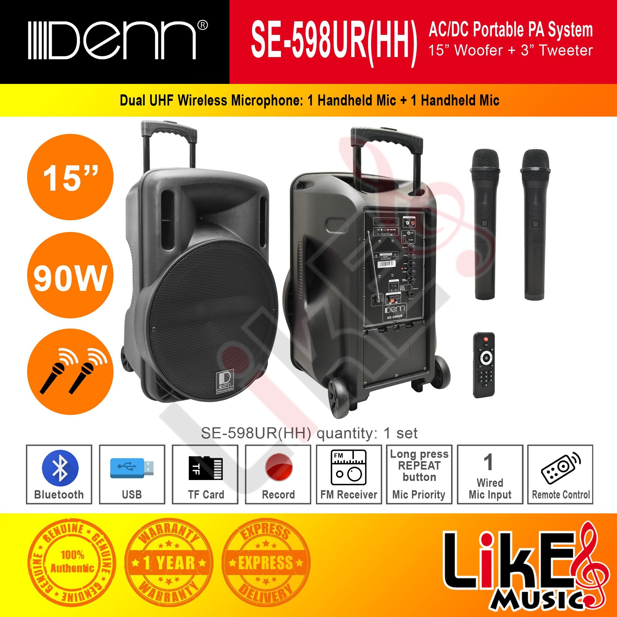 denn portable pa system