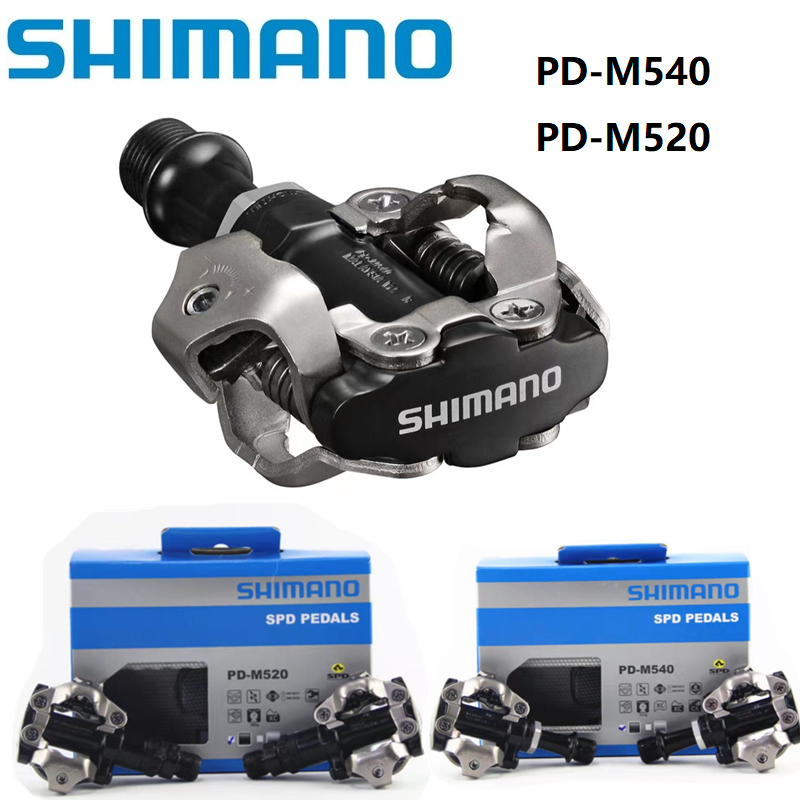 Bàn đạp xe đạp mtb bàn đạp xe đạp pd-m540 shimano pd-m520 xe đạp bàn đạp tự khóa pd-m540/520 phụ kiện xe đạp