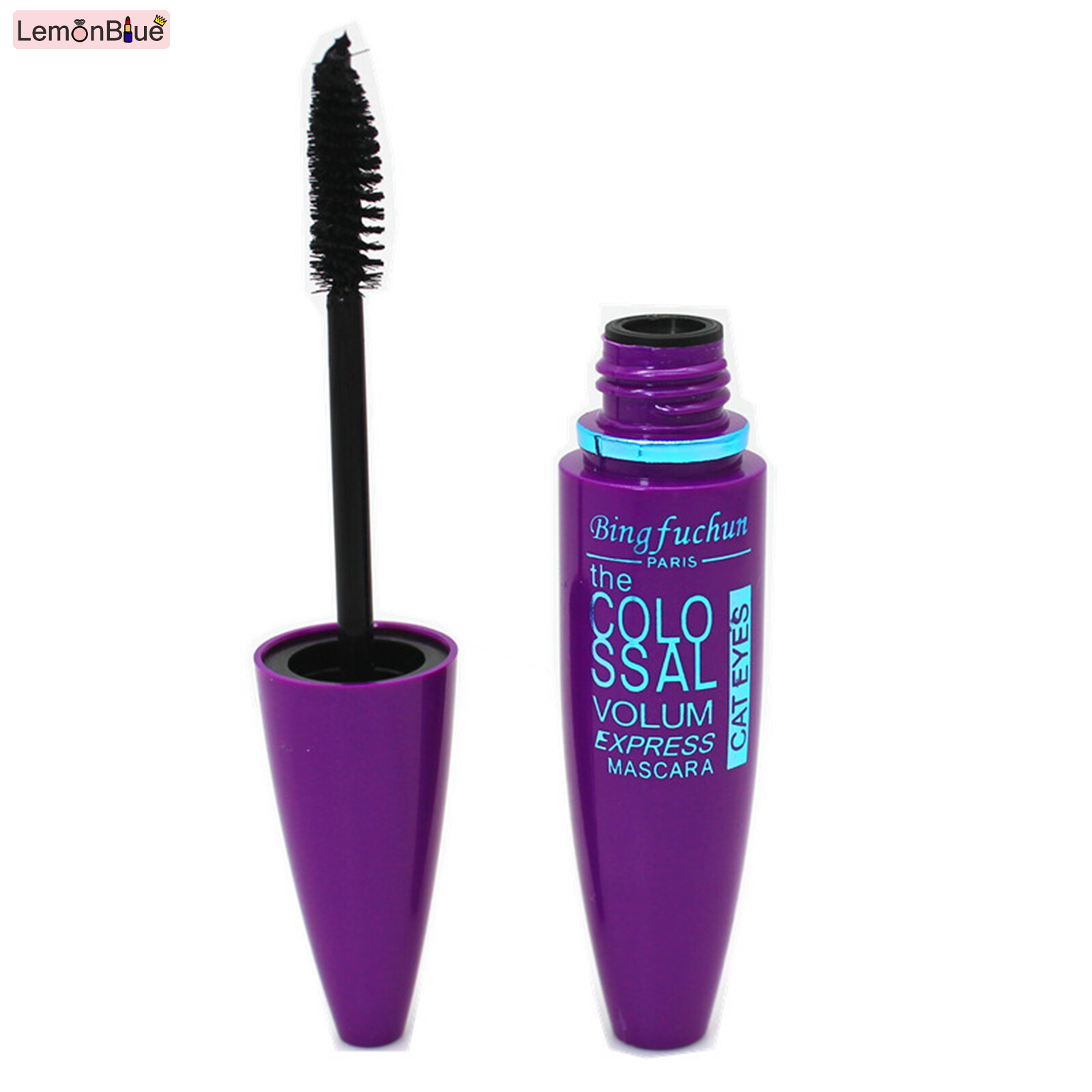 Gambar LemonBlue 4D Mascara Lengthening Black Lash Eyelash Eye Lashes Brush Beauty Makeup eyelash Mascara fashionable Lengthening Black