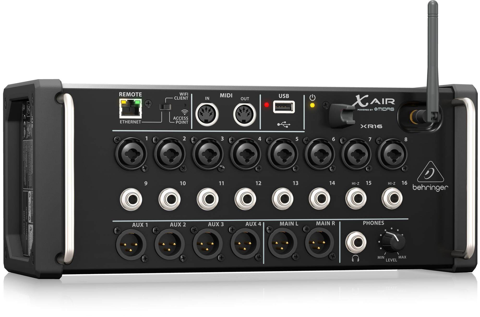 Behringer X Air XR16 16channel TabletControlled Digital Mixer c/w 8