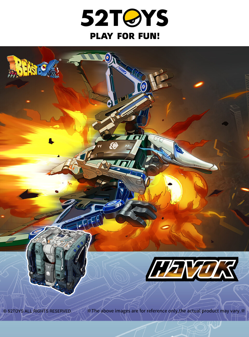 52TOYS BEASTBOX BB-39 HAVOK Mecha Deformation Action Figure