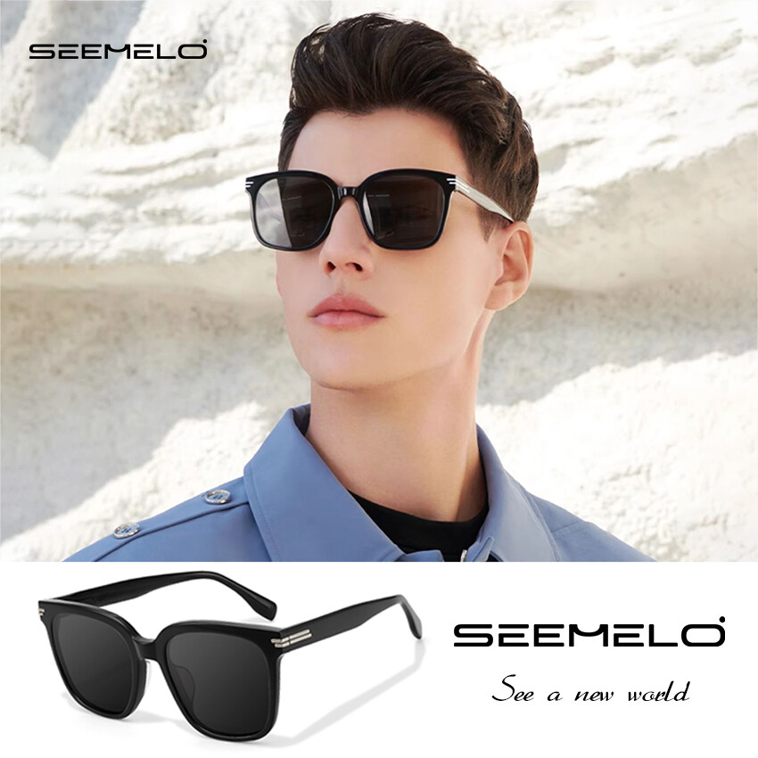 SEEMELO Men Sunglasses Polarized Driving Glasses Outdoor Sports Glasses UV400 Lightweight TAC Polarized Eyewear Clean Vision Sunglasses Cycling Riding Running Glasses ราคา 179 บาท*ส่งฟรี