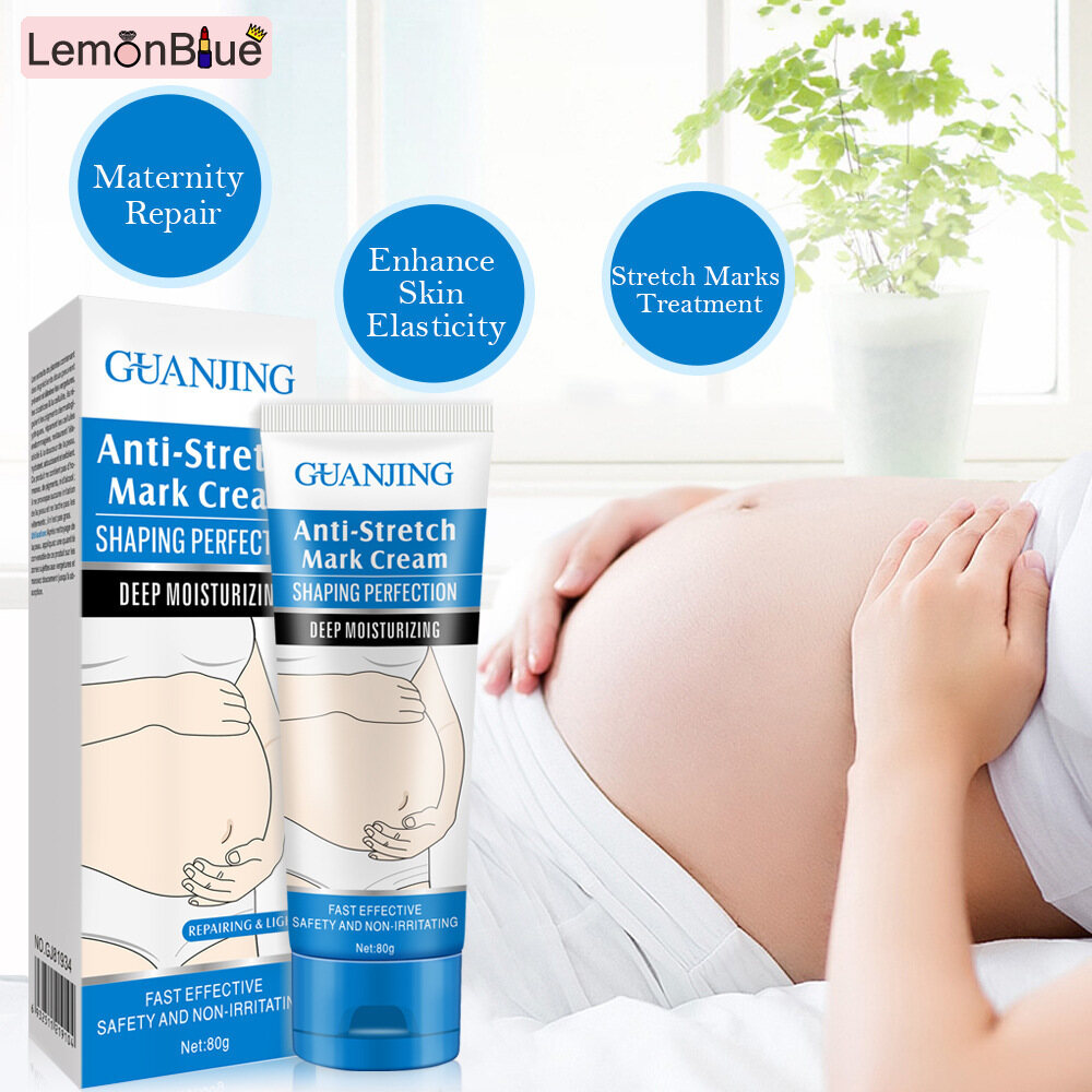 Gambar LemonBlue Anti Stretch Mark Body Cream 80g Maintain More Elasticity Reduce Redness   Rough Body Moisturize Fine Line Cream Anti Stretch Mark Body Cream 80g Maintain More Elasticity Reduce Redness   Rough Texture