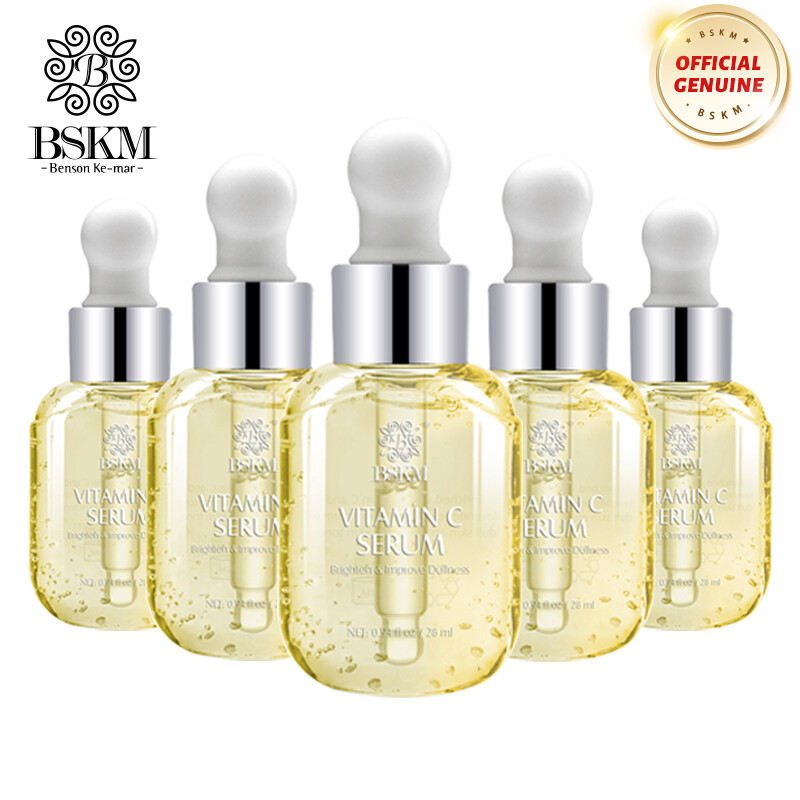Gambar BSKM 5PCS Set Vitamin C Serum Whitening Facial Serum Brighten Fade Dark Spots Freckle Skin Care Anti