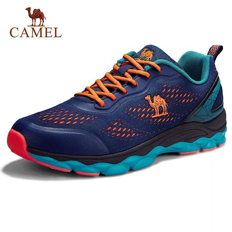 โปรโมชั่น Flash Sale : รองเท้าผ้าใบผู้ชายอูฐสวมทนรองเท้ากีฬาระบายอากาศรองเท้าวิ่งมาราธอน