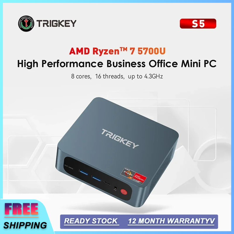 Trigkey Mini Pc Amd Ryzen 7 5800H - 16Gb Ddr4, 500Gb Nvme Ssd