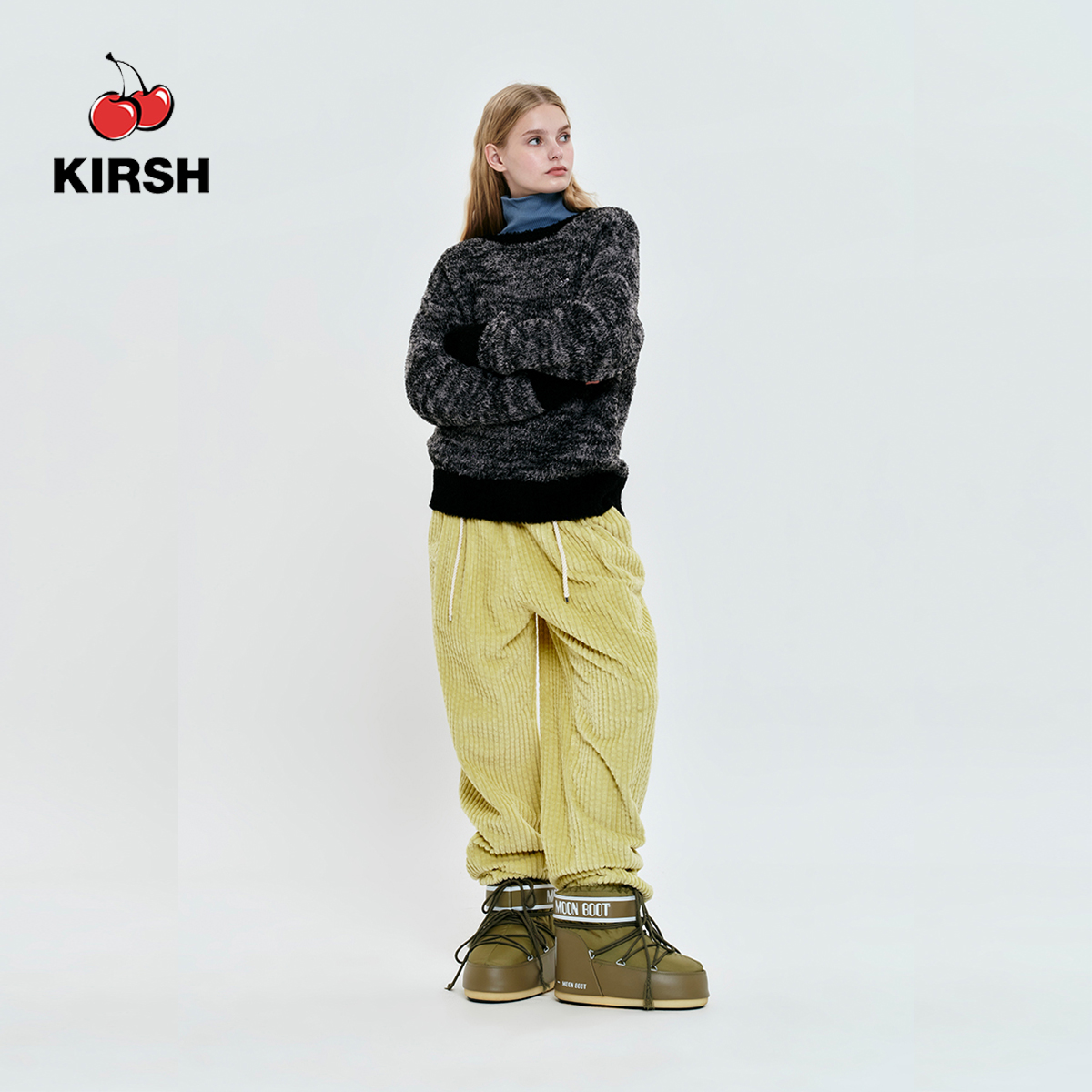 [KIRSH] CHERRY TEXTURE LOOSE FIT KNIT | 23AW WINTER ราคา 1,560 บาท*ส่งฟรี
