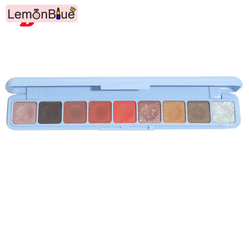 Gambar LemonBlue 9 Colors Eyeshadow Palette Beauty Makeup Matte Shimmers Glitter Eye Shadow eye make up fashionable Eyeshadow Palette Matte Shimmers Glitter 9 Colors