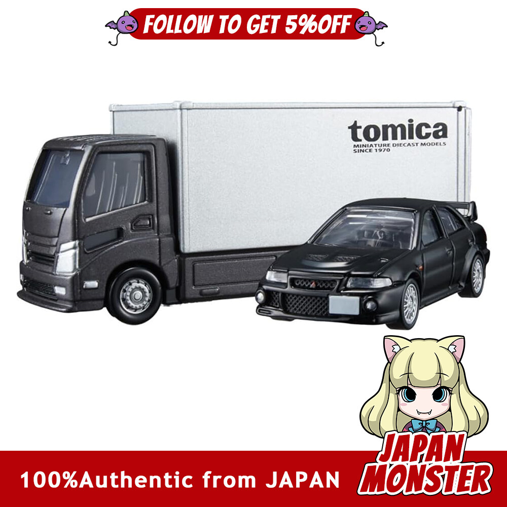 Takara Tomy Tomica Premium Tomica Transporter Mitsubishi Lancer Evolution VI GSR Mini Car Toy Ages 6+