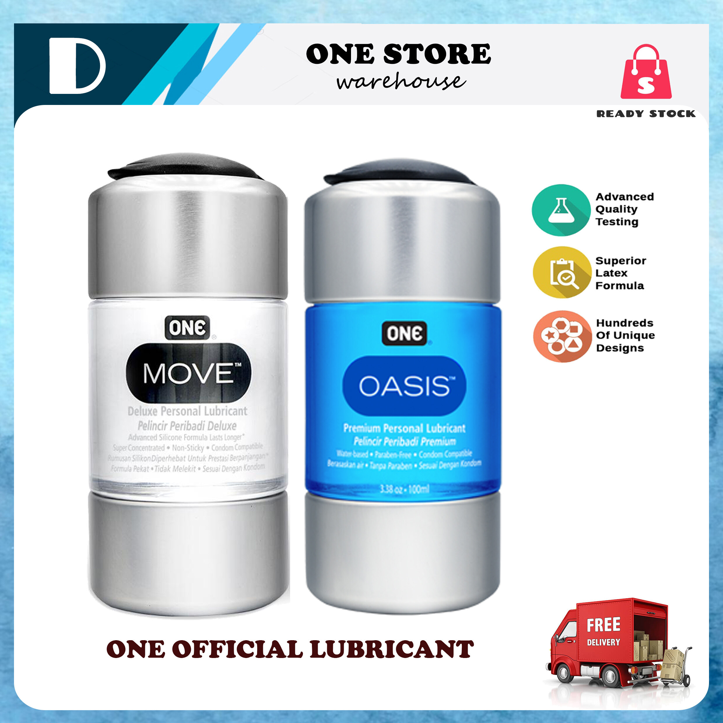 ONE STORE-ONE Personal Lubricants - Move/Oasis (100ml) sex for men  Long-Lasting Lubricant Water-Soluble Lubricant Safe Usage For Sex Toy  Organic Material Lubricant Private Shipping - Lazada | Lazada