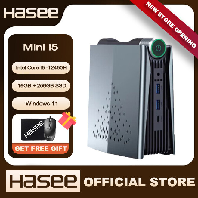 Brand New Hasee God of War Mini PC Intel Core i5-12450H Windows 11 Mini Computer 2.9GHz 8 Core 12 Threads, 16GB DDR4 RAM, 256GB SSD, 1*HDMI 4K UHD, 4*USB 3.0, 1*Typc C Interface, BT, WiFi 6, RGB Light, Office/Gaming Computer - Mini i5 ราคา 198 บาท*ส่งฟรี