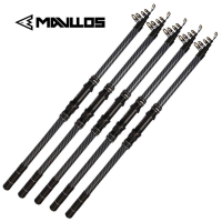 Mavllos  Merse Sea Fishing Rod 2.1-4.5M Super Hard Long Casting Rod 10KG Load Capacity Full Metal Design Ideal for Catfish & Saltwater Fishing telescopic