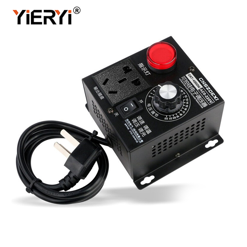 Yieryi Bộ điều chỉnh máy điều chỉnh điện áp điều chỉnh điều khiển tốc độ động cơ SCR 220V AC cho Bộ định tuyến động cơ điện Bộ điều chỉnh độ sáng Bộ điều chỉnh nhiệt dxt 4000W