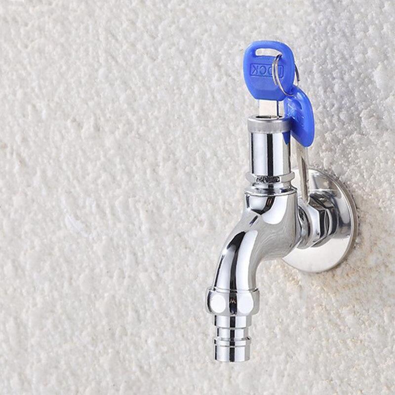 Portable Wash Water Faucet Household Outdoor Faucet With Lock Key