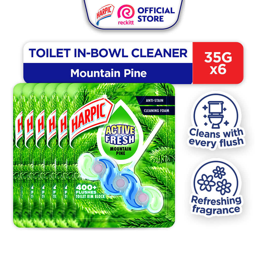 Harpic Hygenic & Fresh Sticker Adhesive Toilet Block Marine 2 Pack - View #8