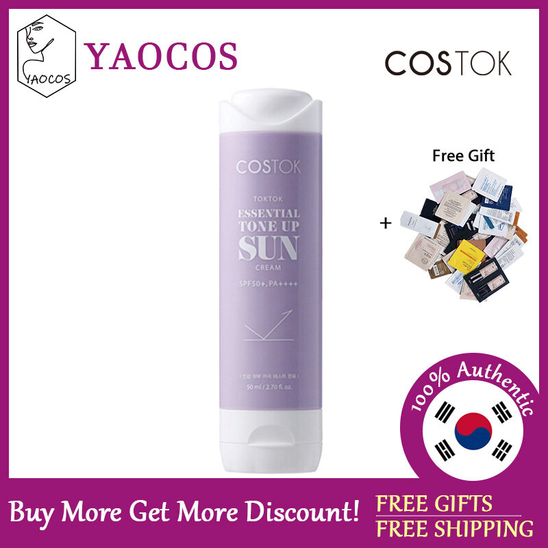Gambar [COSTOK] TOKTOK Essential Tone Up Sun Cream SPF50+, PA++++ 50ml