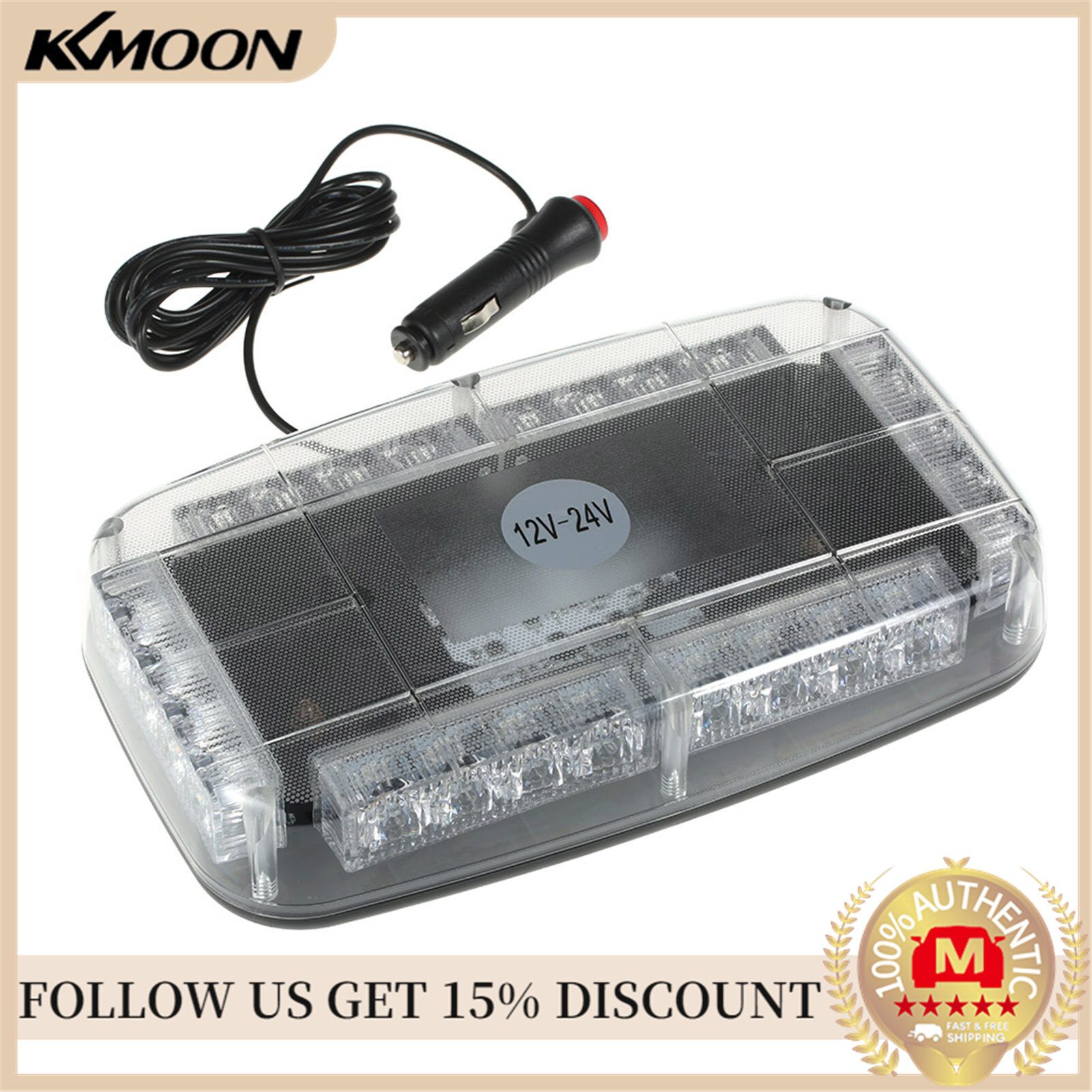 【COD/Ready】12V Mui Xe Đèn Led Nhấp Nháy Thanh Cảnh Sát Cảnh Báo Khẩn Cấp Lính Cứu Hỏa Đèn Flash Led Cảnh Sát Đèn Màu Đỏ Và Màu Xanh