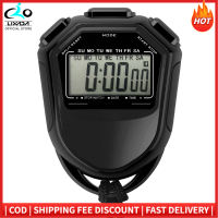 LIXADA Waterproof Stopwatch Digital Handheld LCD Timer Chronograph Sports Counter with Strap for Swimming Running Football Training
