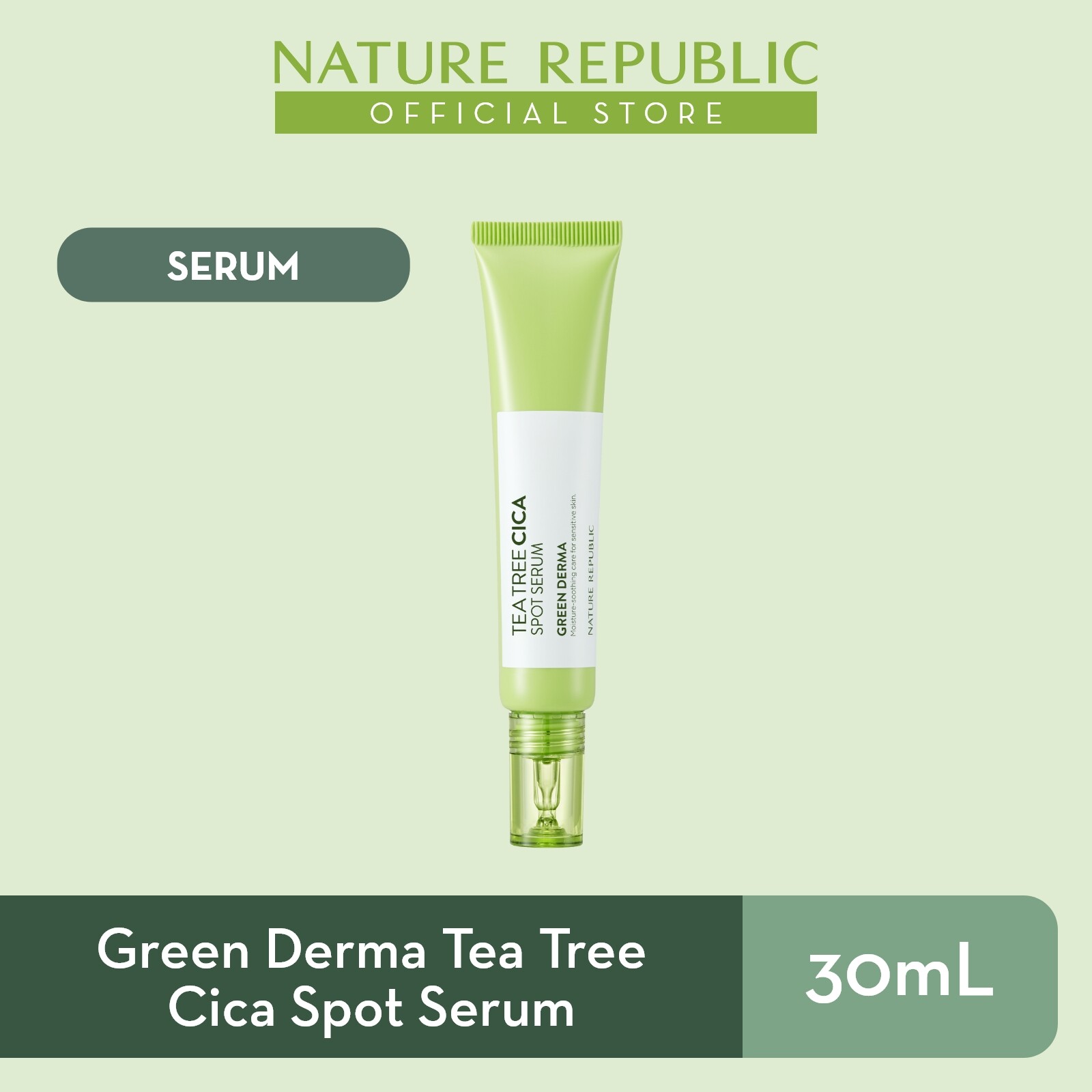 Gambar Nature Republic Green Derma Tea Tree Cica Spot Serum   for Oily Skin (30ml)