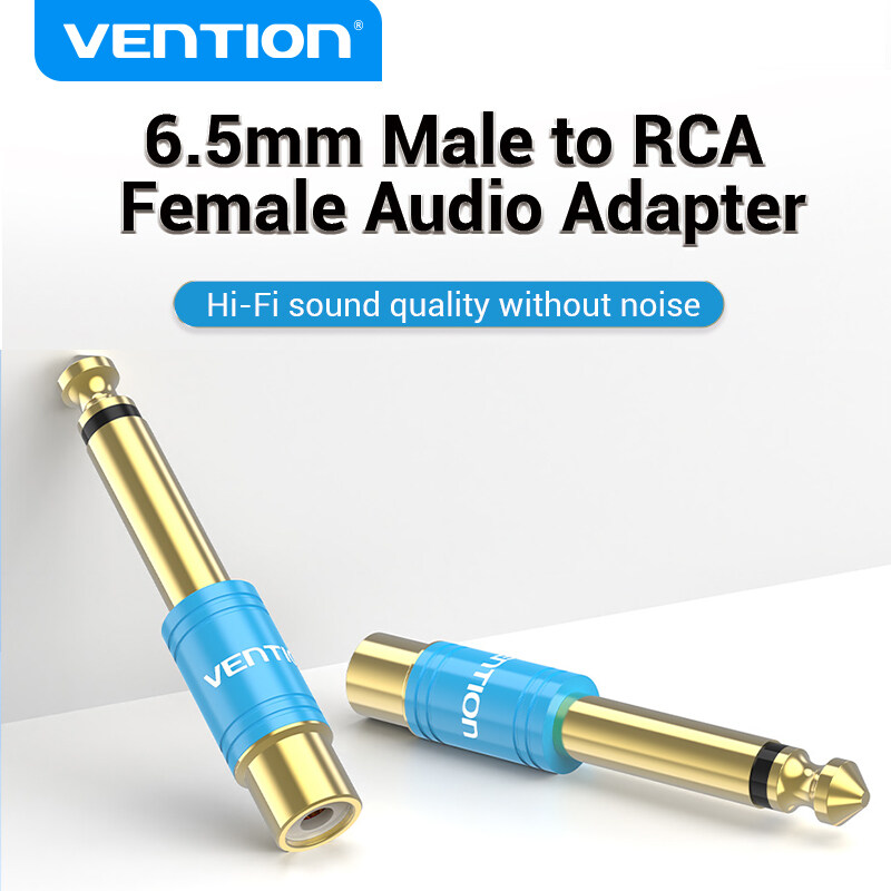 Vention 6.5mm Nam để RCA giắc cắm cái cắm Đầu chuyển âm thanh Hifi Mixer loa bộ khuếch đại công suất