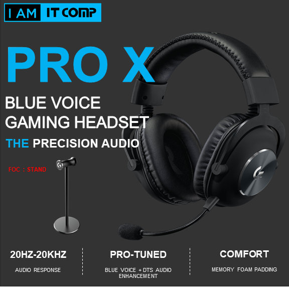 Logitech G PRO X Gaming Headset with Blue Voice (981-000820) | Lazada
