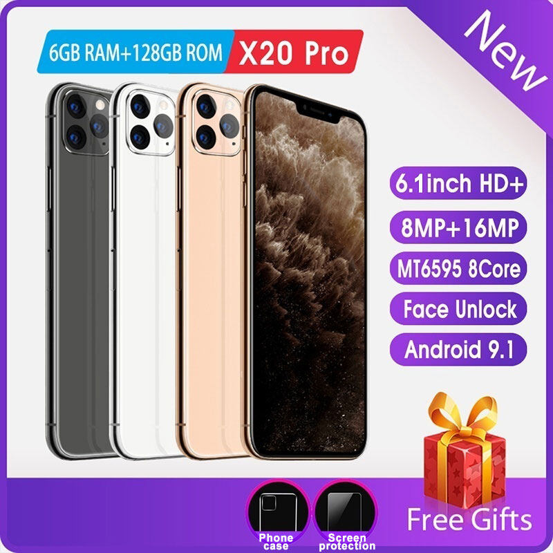 Fast Shipping 2020 New Hot Sell Smartphones X20 Pro With 6 128gb Large Memory 6 5 Inch Mobile Phone With 4g Network Phone Support T Card Cellphones 10 Core Lazada Ph
