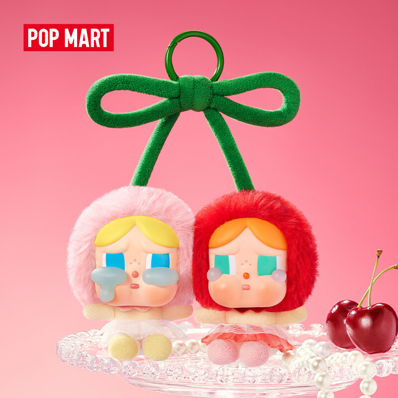 POP MART CRYBABY Crying For Love Series-Vinyl Plush Hanging Card (Love You Cherry Much)