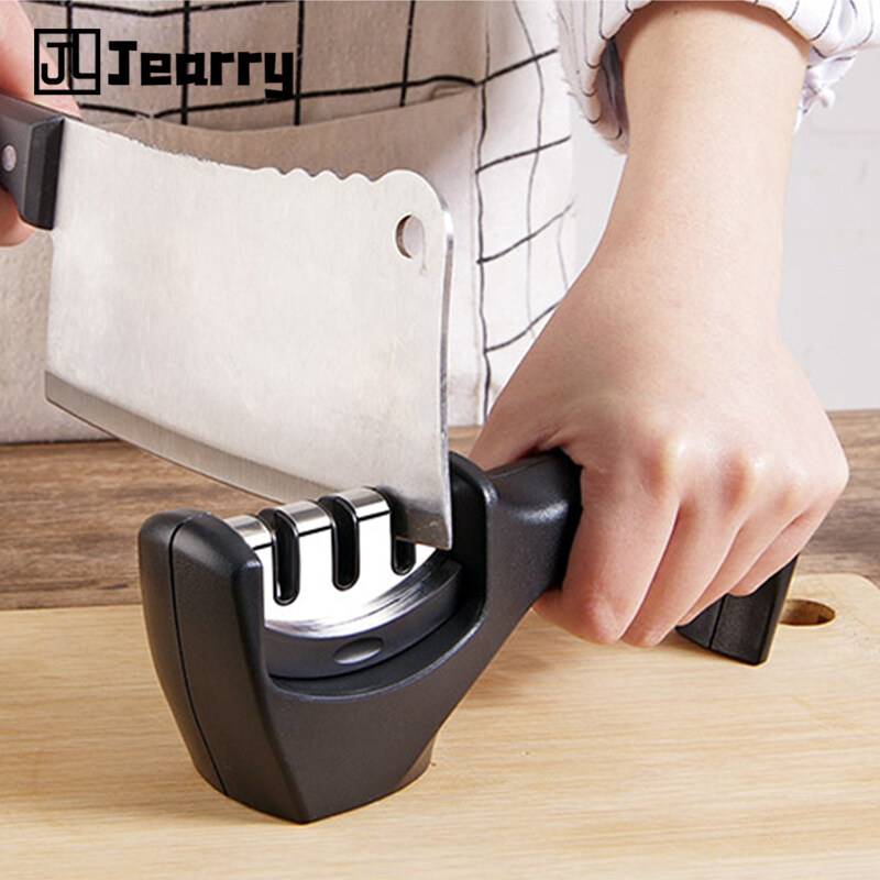 Gambar Jearry 304 Stainless Steel Knife Sharpener Non Slip Multifunctional Kitchen Accessories Tool